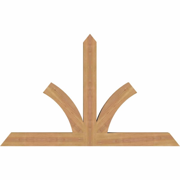 Ekena Millwork Richland Timber Gable Bracket, Western Red Cedar, 48"W x 30"H x 3 1/2"D x 3 1/2"F, 15/12 Pitch GBW048X30X0404RIC00SWR - main